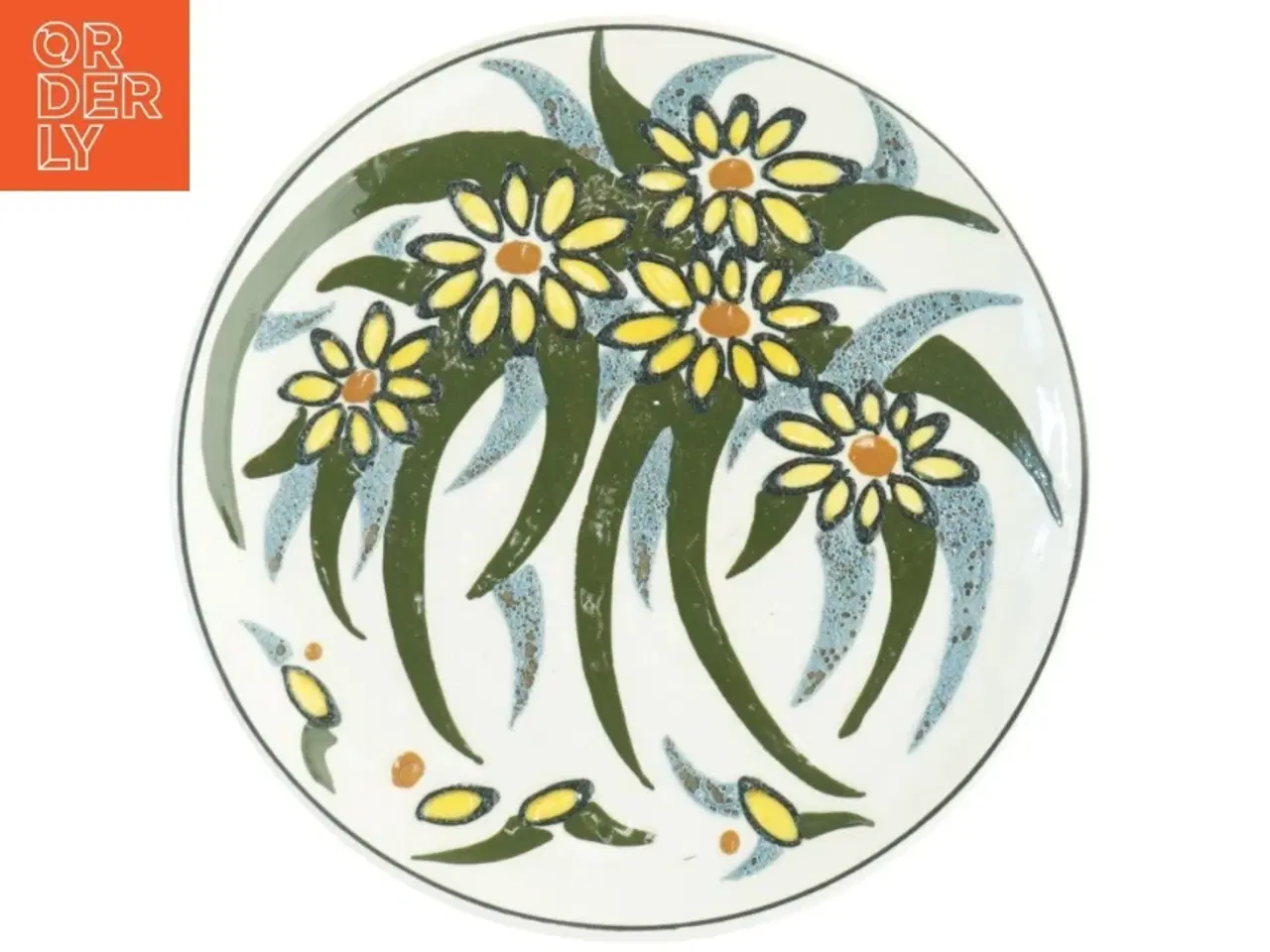 Billede 1 - Dekorativ keramiktallerken (str. 23 cm)