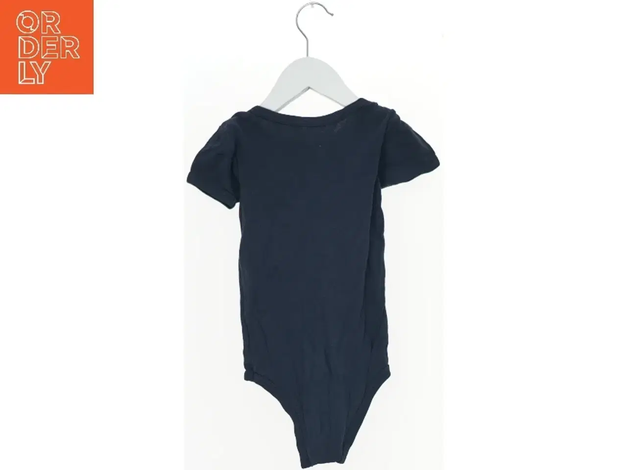 Billede 2 - Mørkeblå kortærmet bodystocking (str. 92)