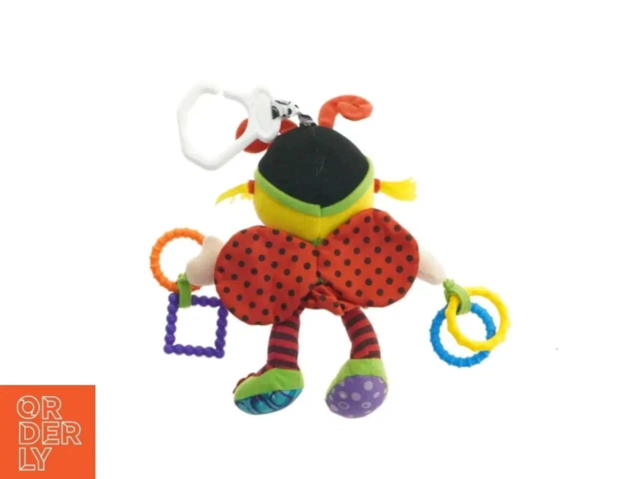 Billede 2 - Farverigt baby bamse med rangler (str. 26 cm)