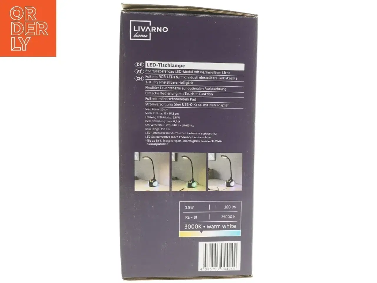 Billede 3 - Livarno LED bordlampe fra Livarno (str. 50 cm)