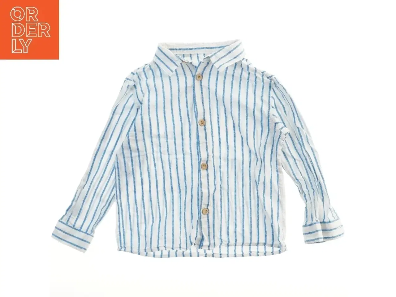 Billede 1 - Skjorte med blå striber fra Zara (str. 104)