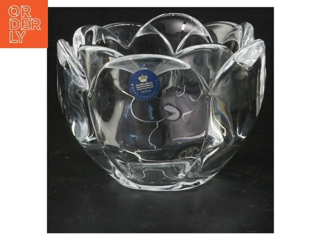 Billede 1 - Royal Copenhagen glas skål fra Royal Copenhagen (str. Ø 12 cm)
