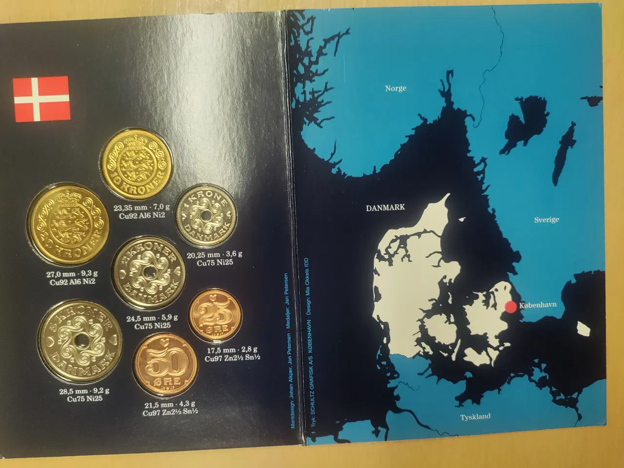 Billede 4 - Dansk møntsæt fra Den kgl. Mønt.årgang 1999