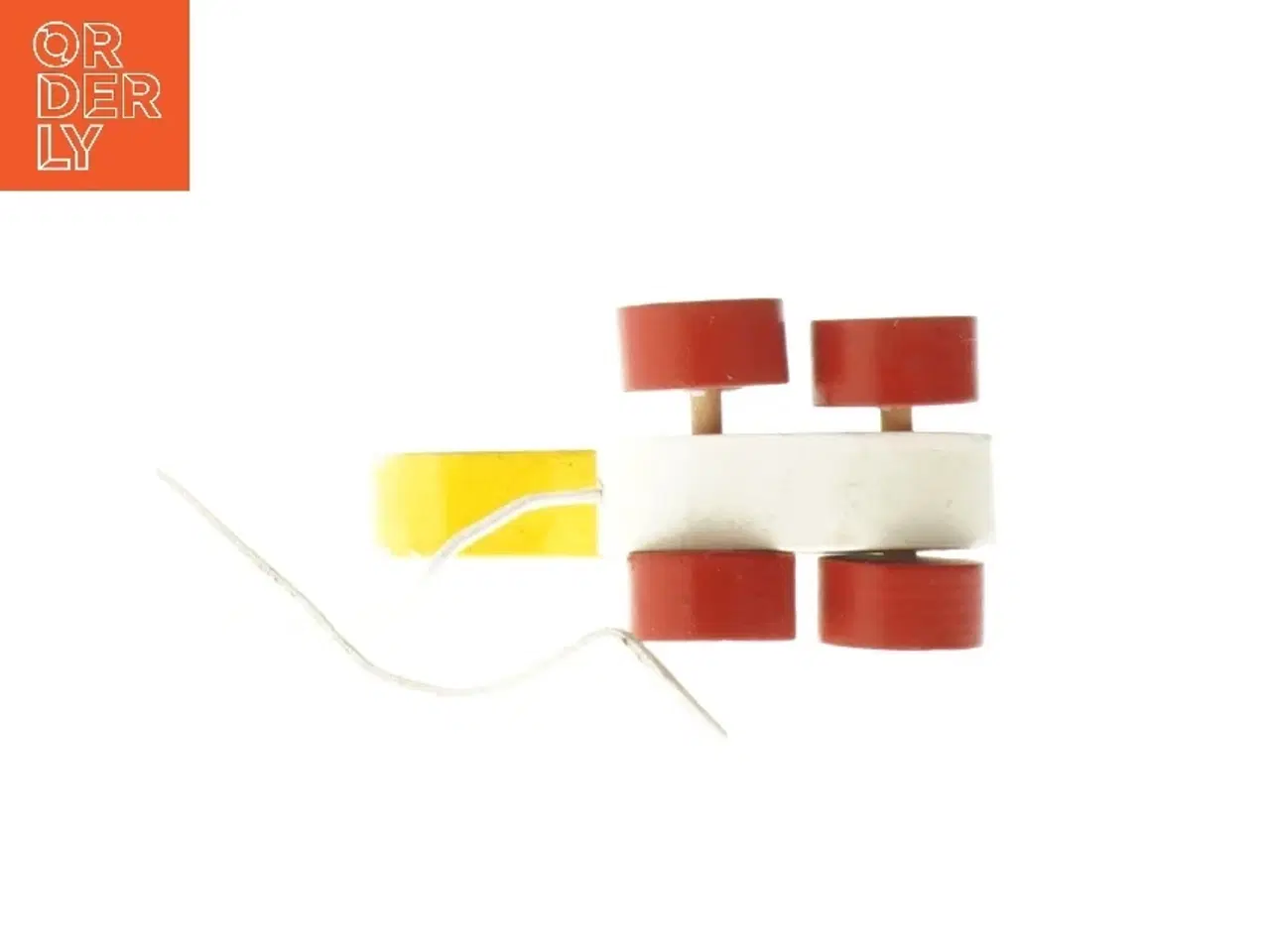 Billede 2 - Træ-legetøjsand med hjul (str. 11x10 cm)