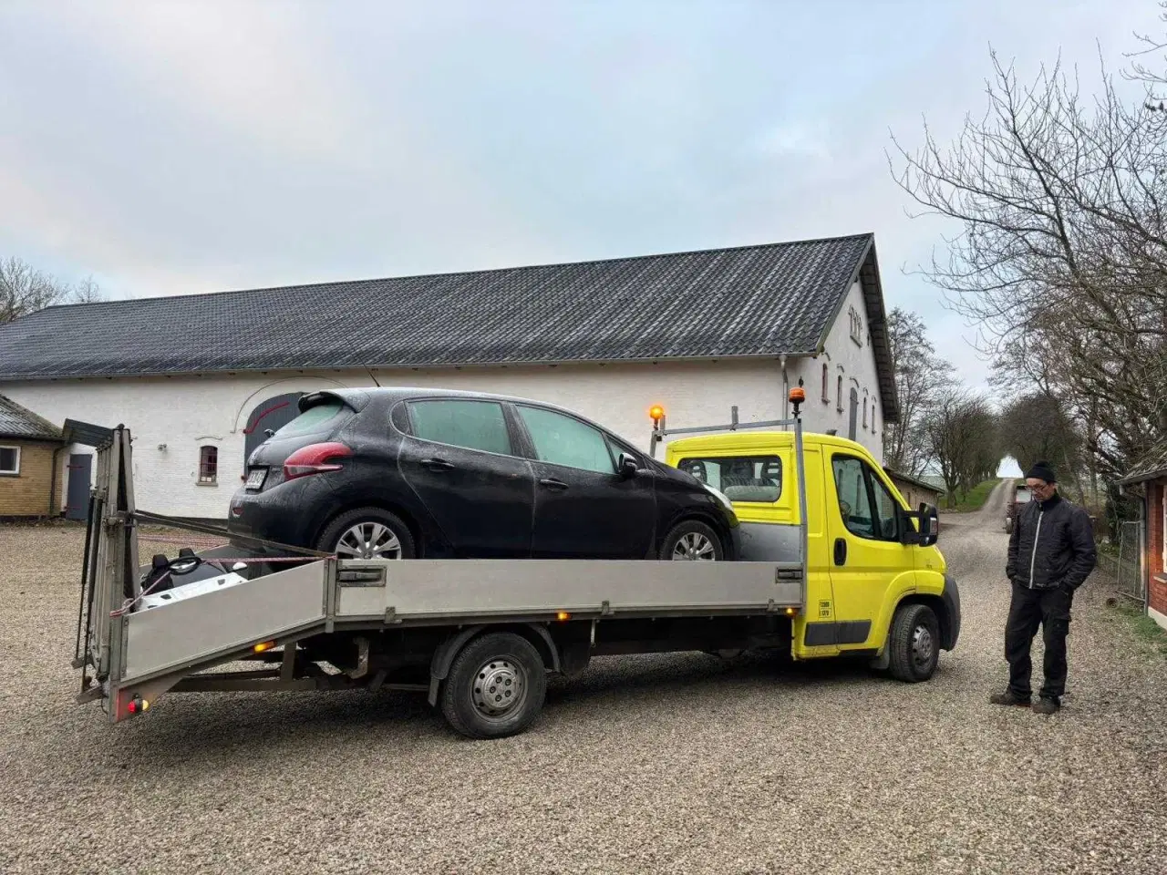 Billede 1 - Autotransporter knæklad ladvogn