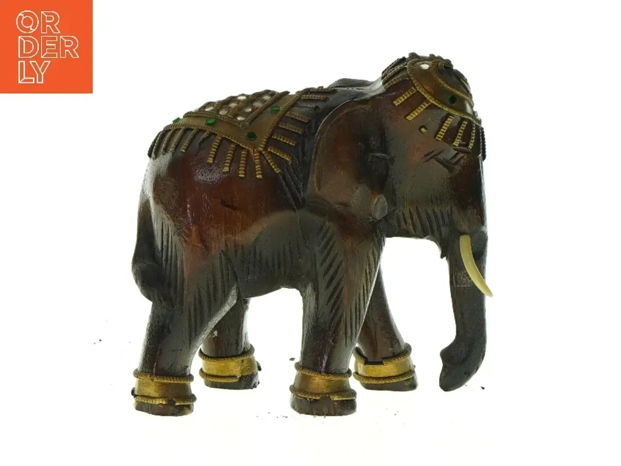 Billede 2 - Dekorativ elefantfigur(str. LBH:18x9x16,5cm)
