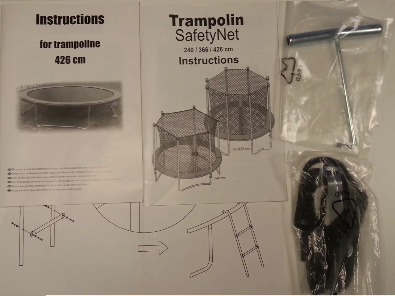 Billede 2 - Trampolin med trappestige Ø 426 cm
