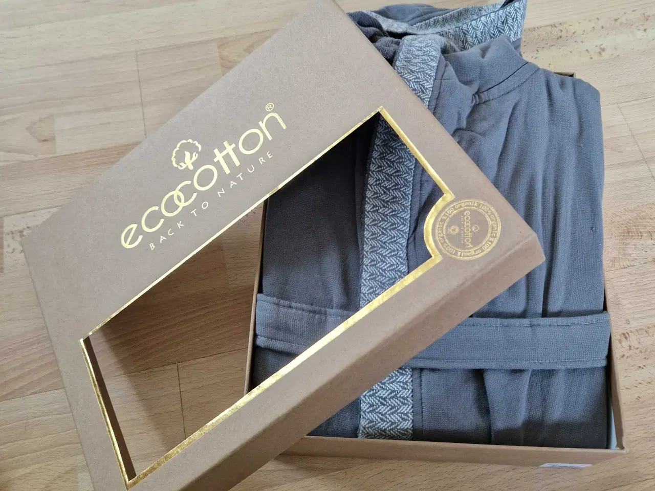 Billede 7 - Herre badekåbe I økologisk bomuld 