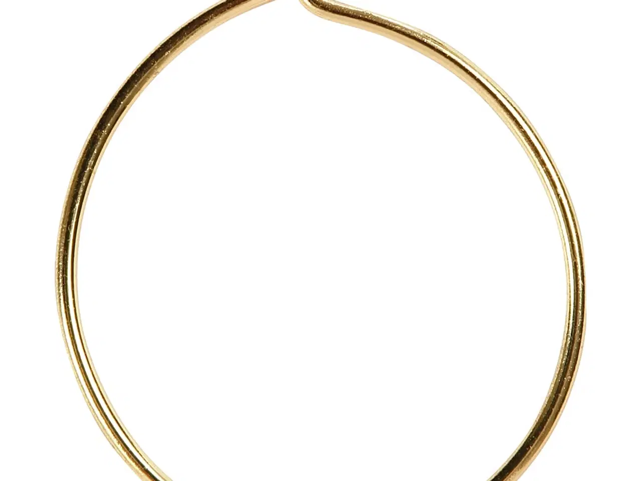 Billede 1 - Forgyldte Creoler 20 mm - 8 stk. til kreative projekter