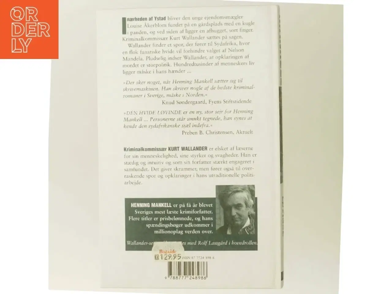Billede 3 - Den hvide løvinde af Henning Mankell (Bog)