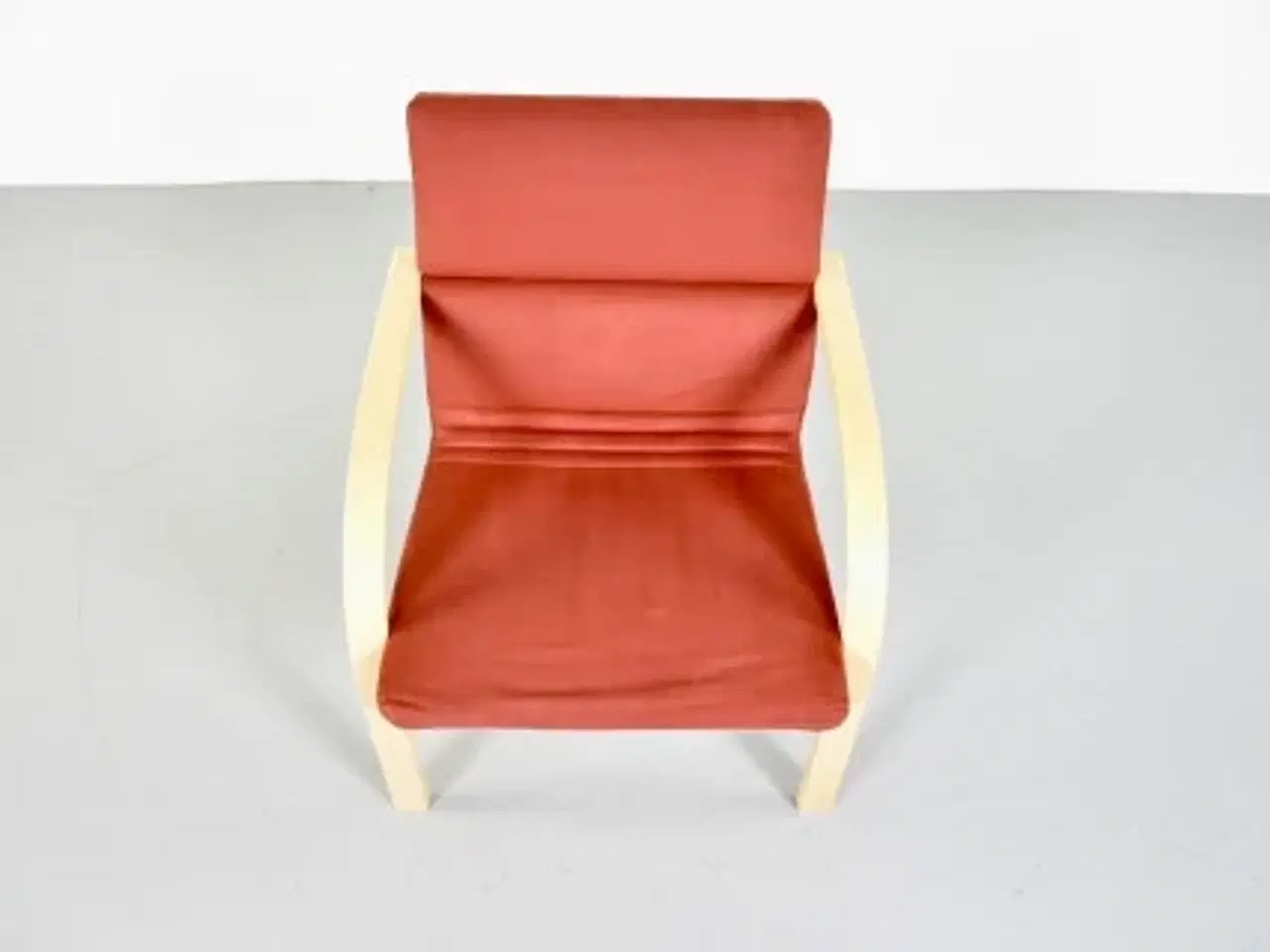 Billede 5 - Farstrup loungestol i bøg med rust-rødt polster