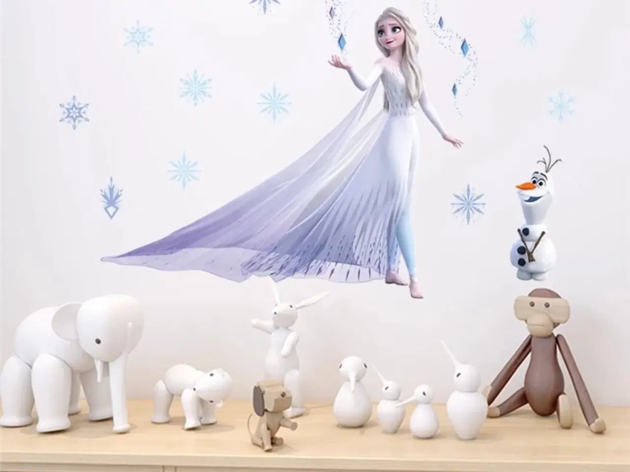 Billede 1 - Frost wallstickers med Elsa fra Frost