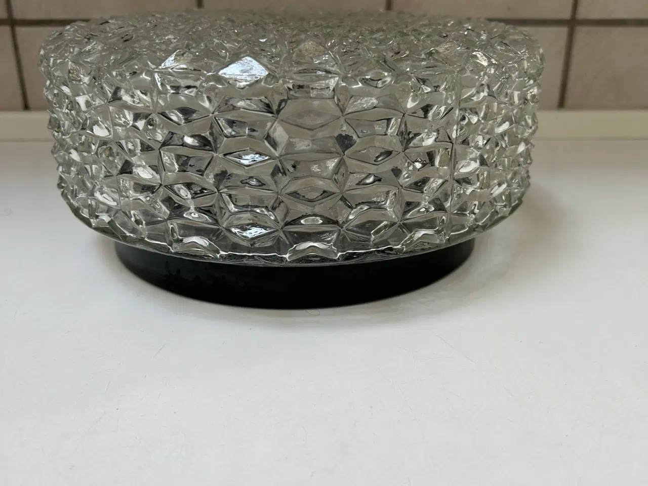 Billede 2 - RETRO stor Plafond  krystal lign.