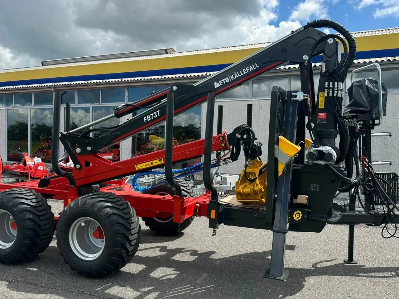 Billede 3 - FTG-Källefall FB100 / FB73T FB 100 Skovvogn med 7,3 m kran