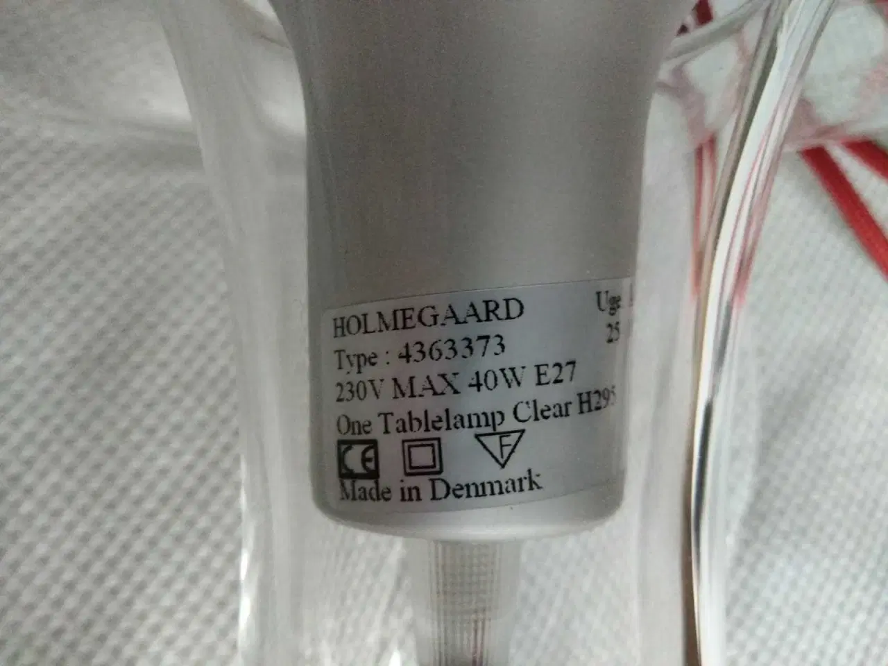 Billede 3 - Holmegaard One bordlampe Clear H295