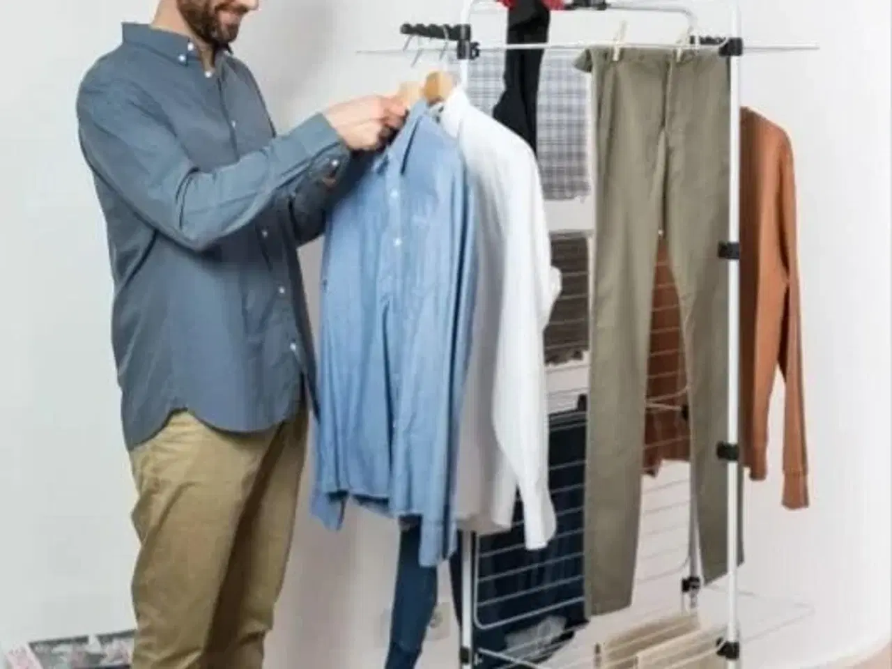 Billede 7 - Tørrestativ Vileda Mixer 4 – vertikalt, 40 m tørreplads