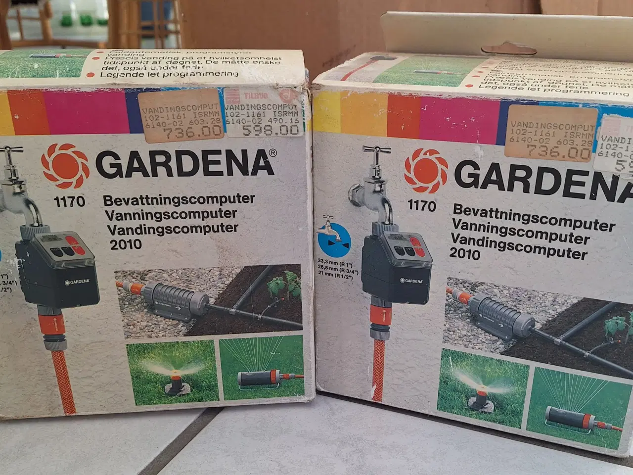 Billede 1 - 2 stk. Gardena vandingscomputer