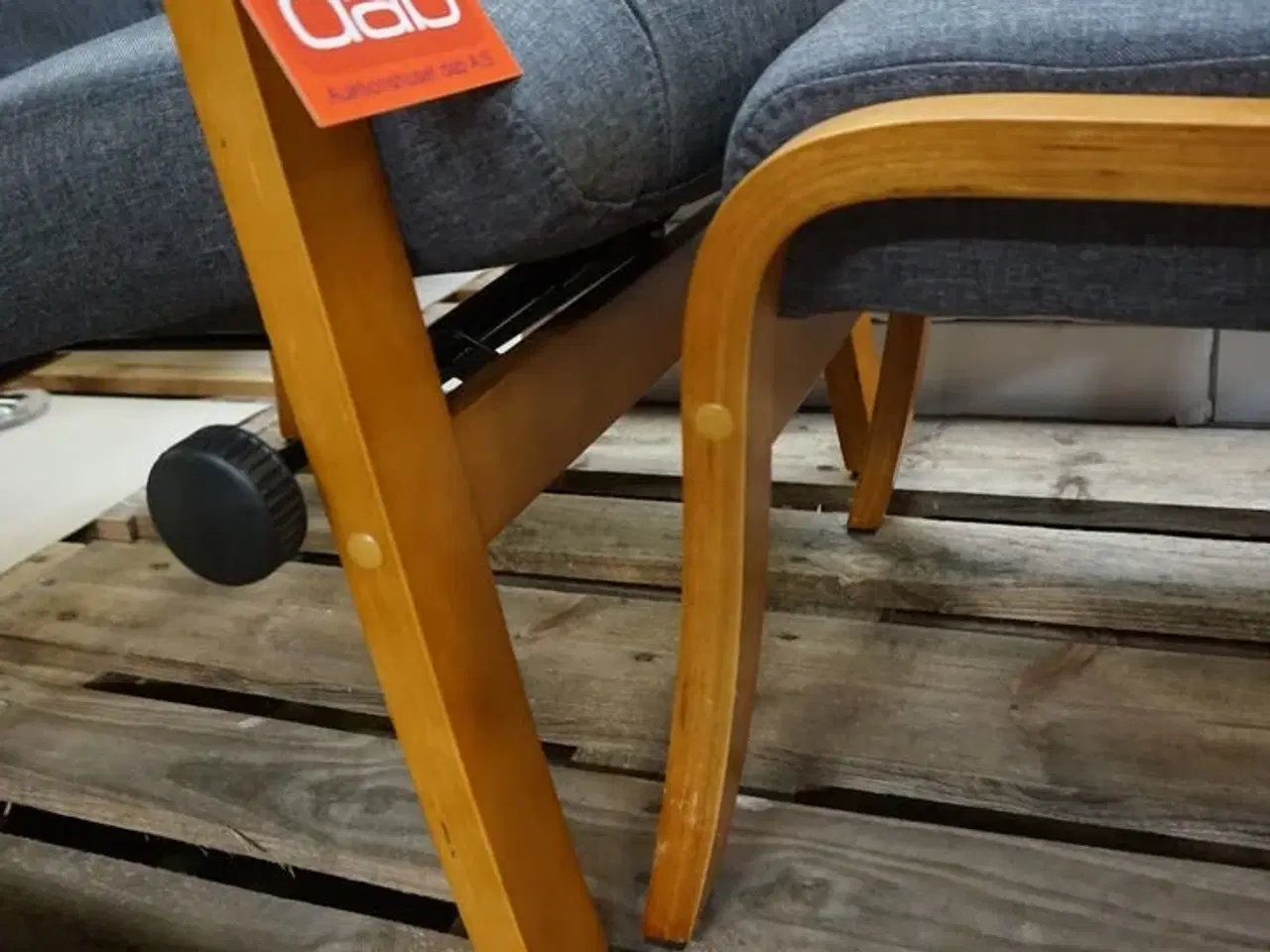 Billede 4 - Otium lænestol inkl. fodskammel - grå