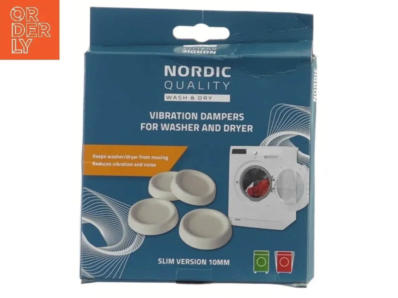 Billede 1 - Vibrationsdæmpere til vaskemaskine fra Nordic Quality (str. 4 styk, ø 6,5 cm)