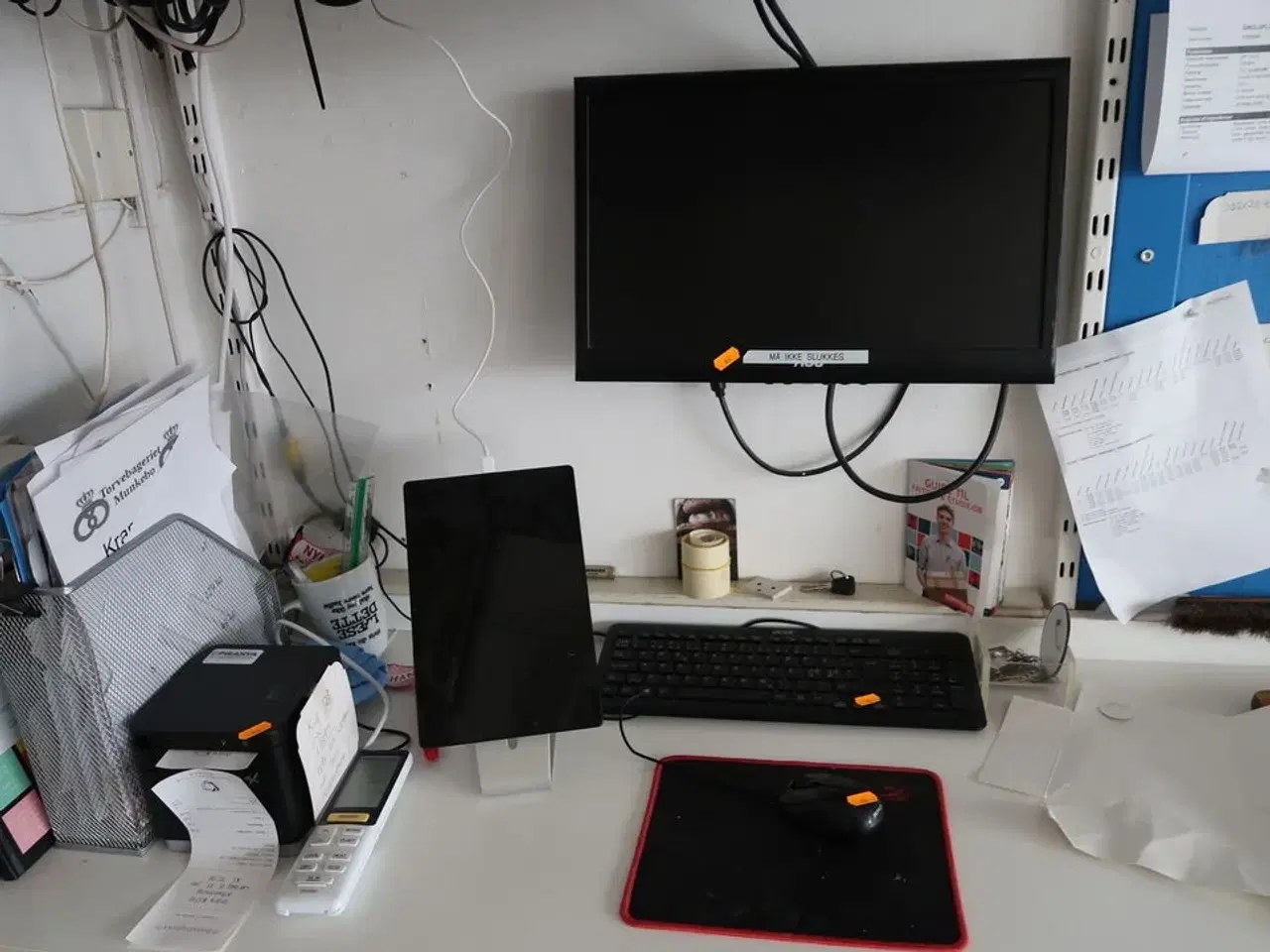 Billede 2 - Computerskærm, tastatur, mus, computer HP, bonprinter m.m.