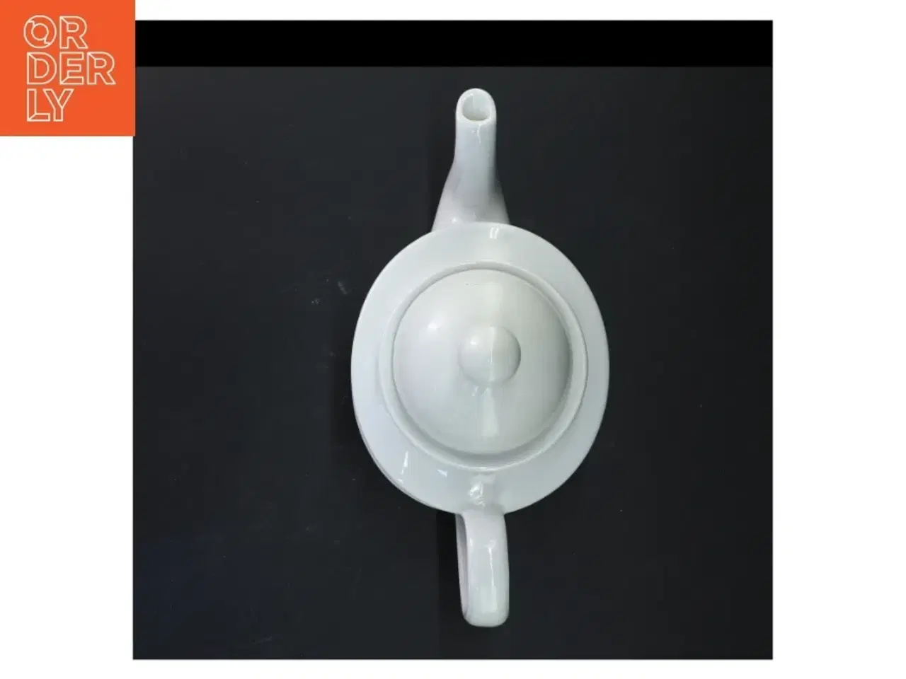 Billede 3 - Hvid porcelæns tekande fra Bavaria (str. 17x23 cm)