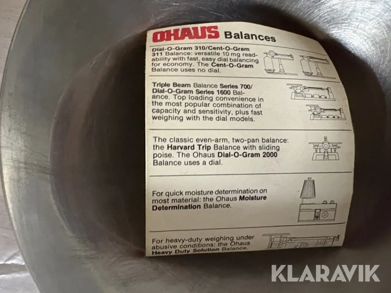 Billede 7 - Frøvægt Ohaus Cent-o-gram 311