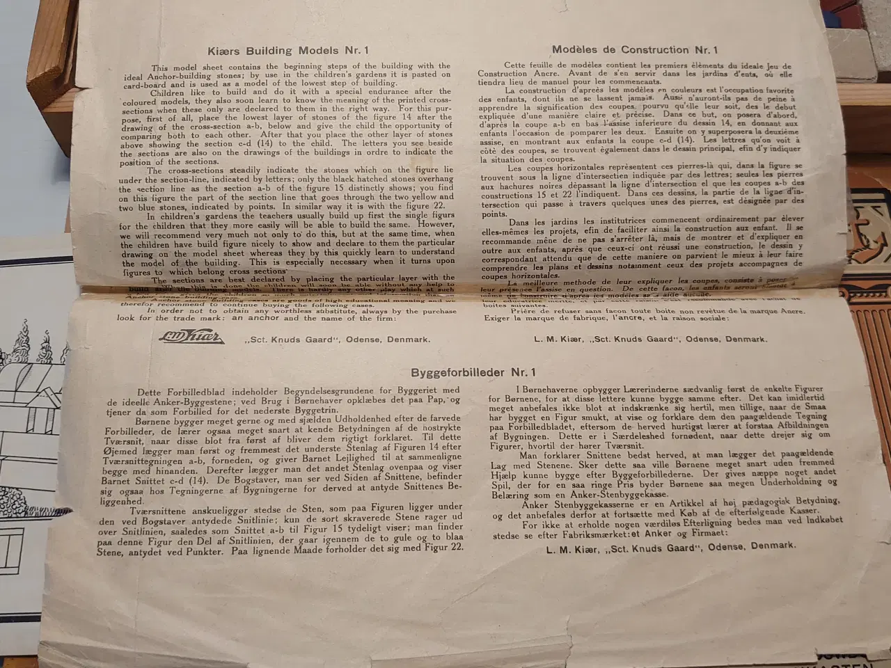 Billede 7 - L-M Kiærs stenbyggeklodser "Sct. Knuds Gaard"Nr 4