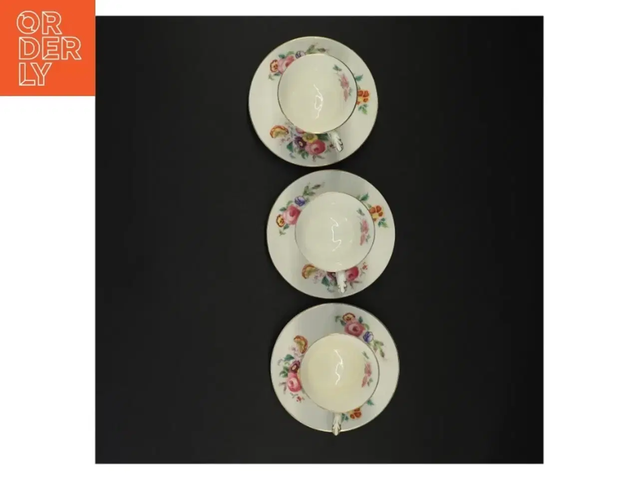 Billede 3 - Porcelænskopper med underkopper fra Crescent (str. Diameter 11 cm kop 6 x 6 cm)
