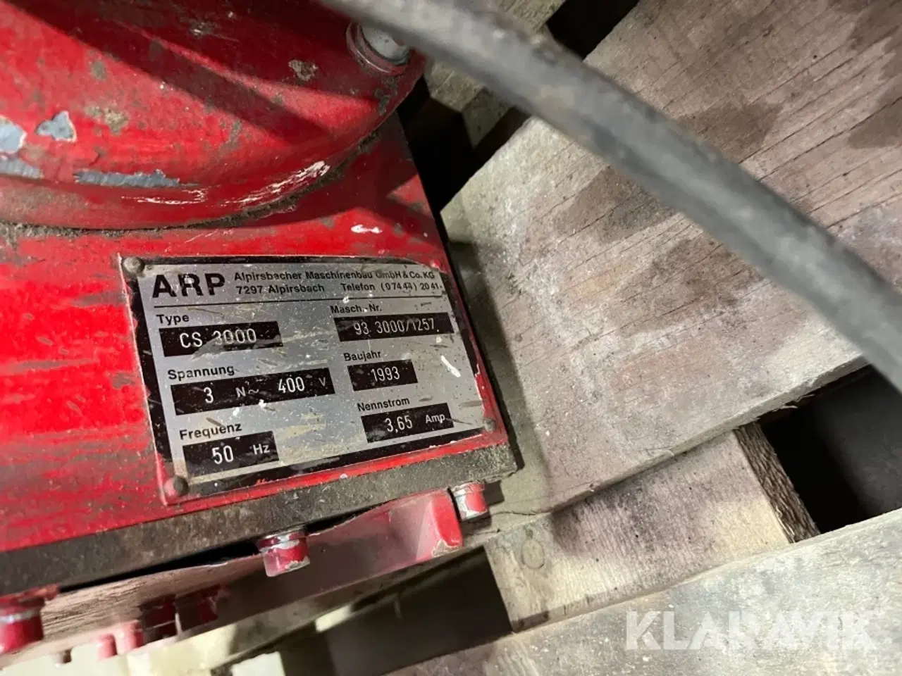 Billede 5 - Neddeler ARP CS 3000