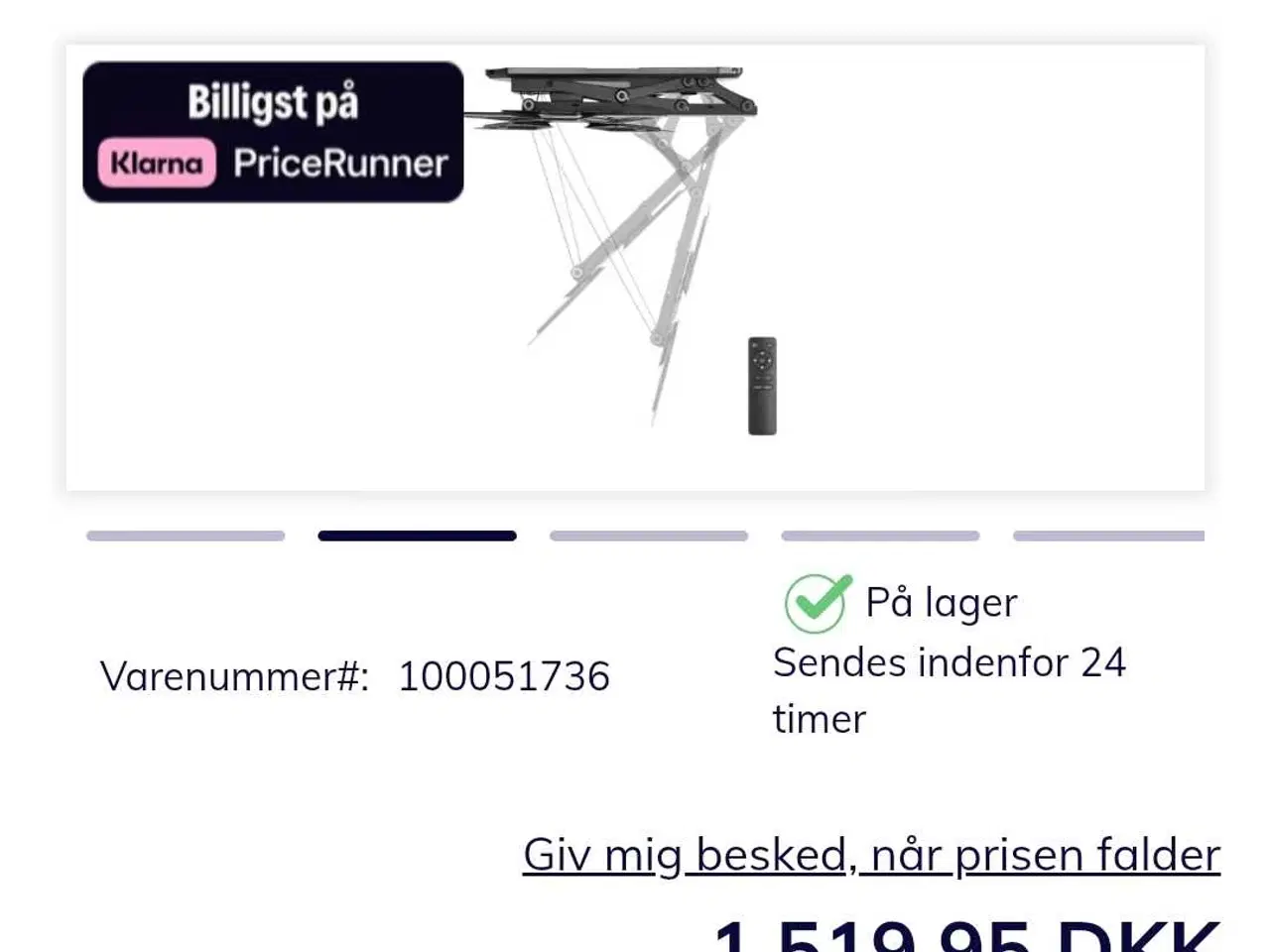 Billede 7 - Tv ophæng med motor til loft