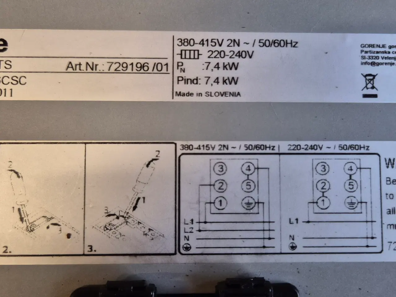 Billede 4 - Gorenje SIVK6B5TS induktionskogeplade