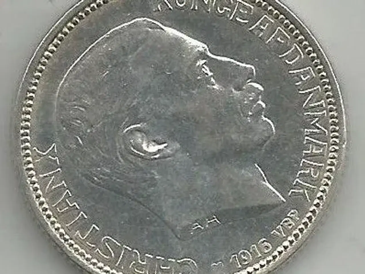 Billede 1 - 1 kr 1916 Danmark