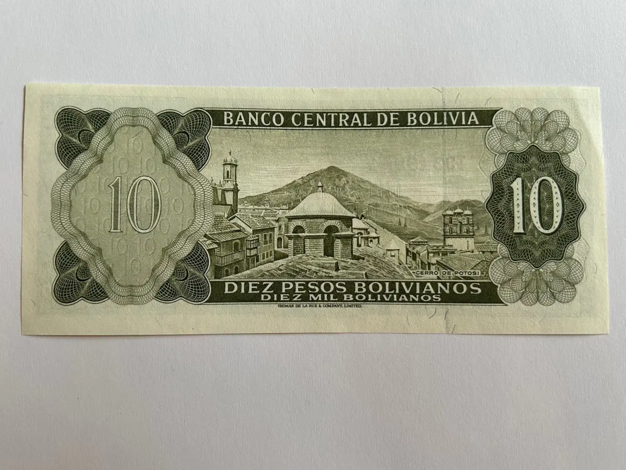 Billede 2 - 10 Pesos Bolivia 1962