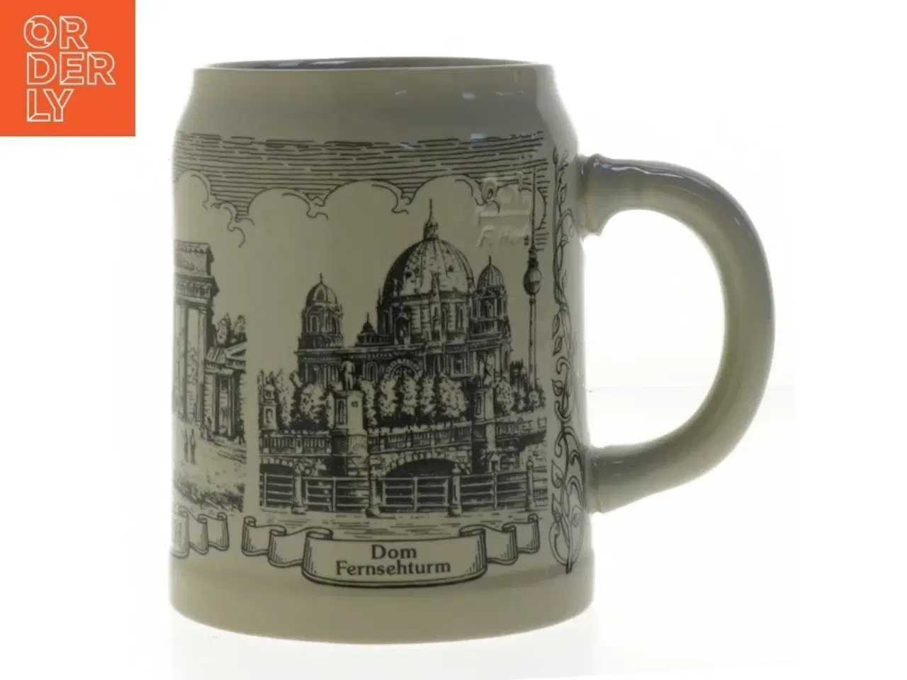 Billede 1 - Keramisk krus med tysk motiv fra Schmid (str. 13 cm)