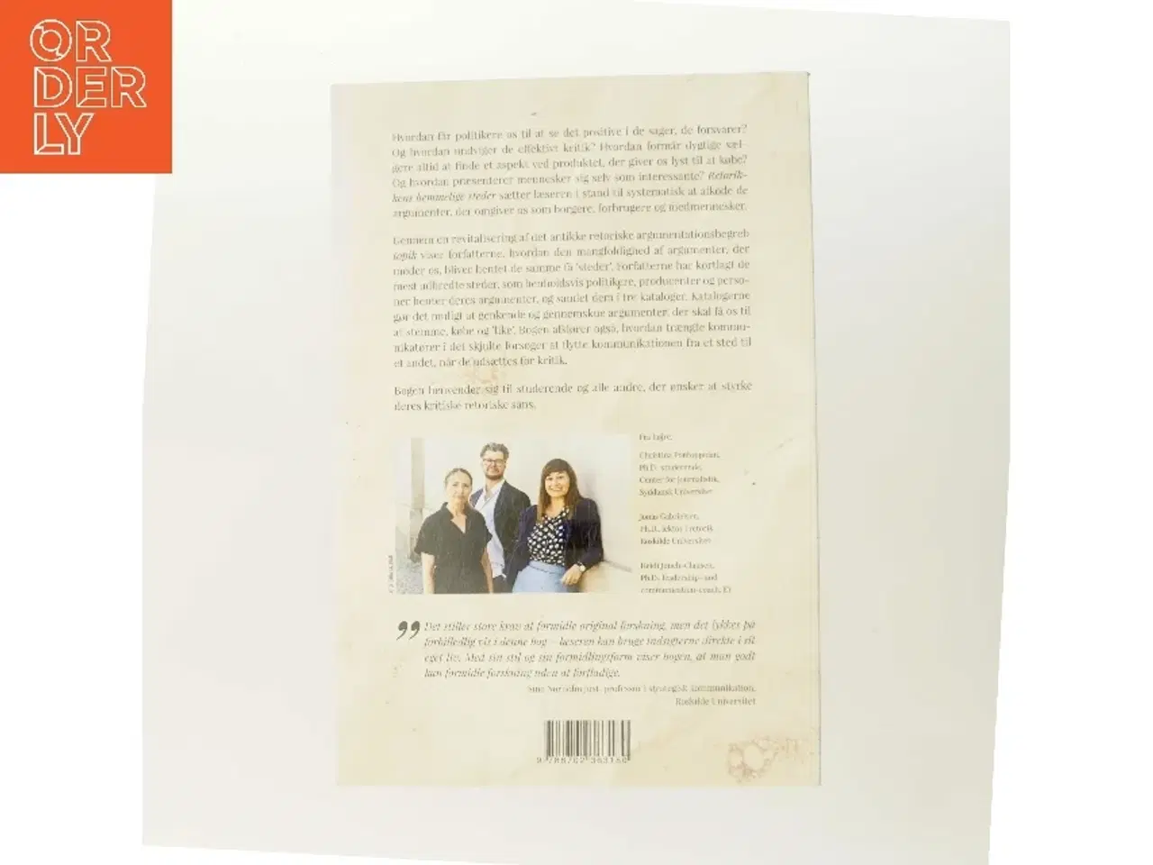 Billede 3 - Retorikkens hemmelige steder af Christina Pontoppidan (Bog)