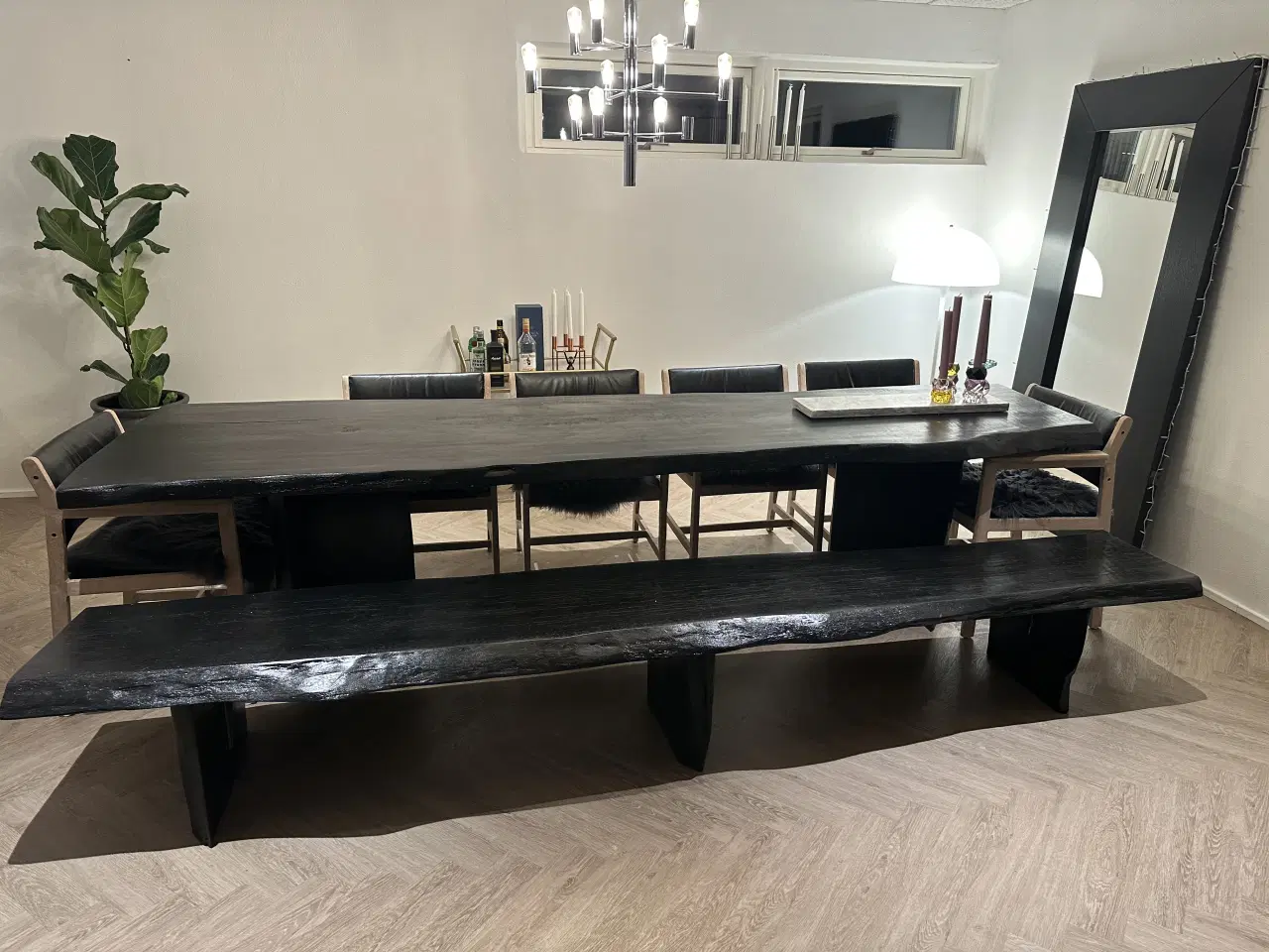 Billede 4 - Plankebord i massivt egetræ, 