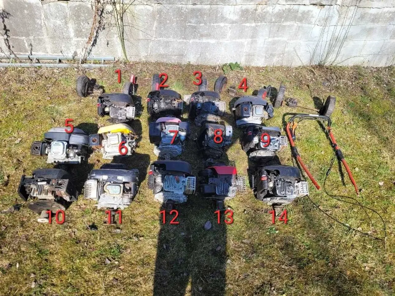 Billede 8 - 14 plæneklipper motorer plus aksler