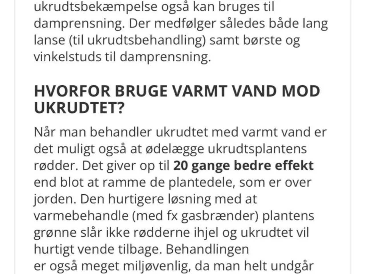 Billede 3 - Ukrudtsfjerner med varmt vand