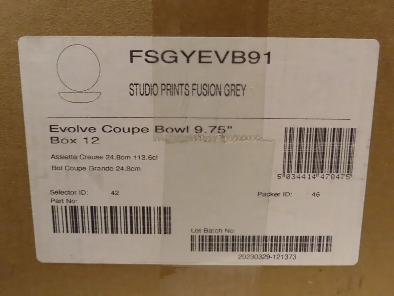 Billede 5 - 12 stk. dybe tallerkener, CHURCHILL Fusion Gray, 24,8 cm.