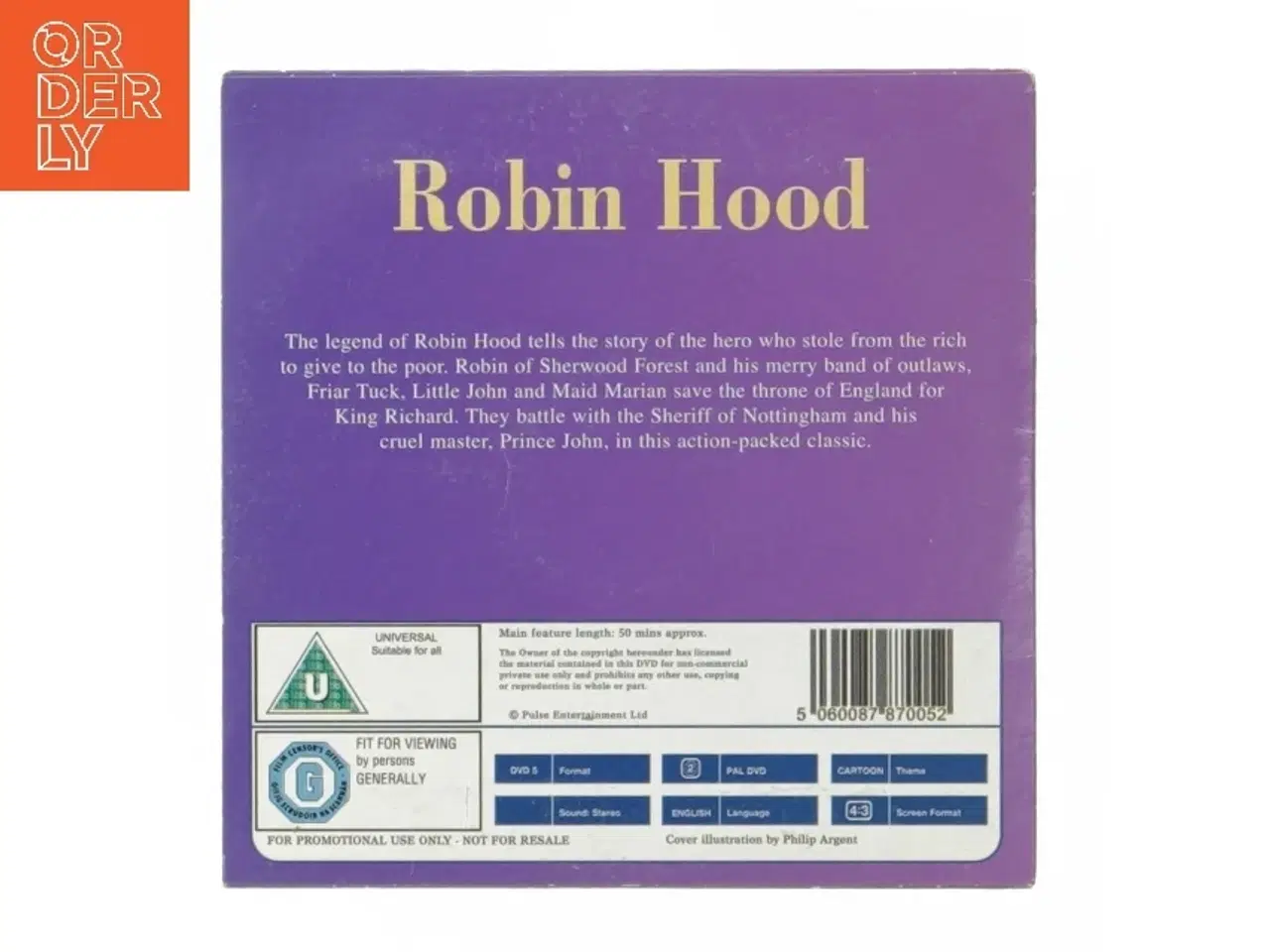 Billede 3 - Robin Hood DVD (str. 12,5x12,5 cm)