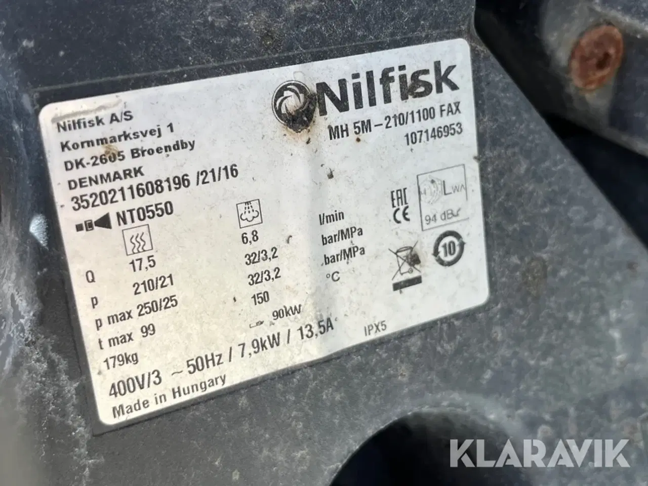 Billede 5 - Højtryksrenser Nilfisk MH 5M