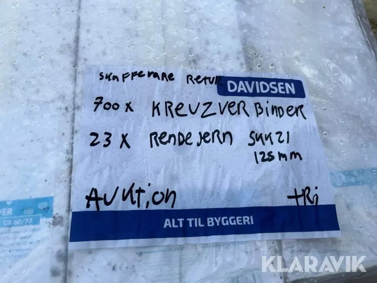 Billede 2 - Rendejern/Bindere Knauf/Lindab