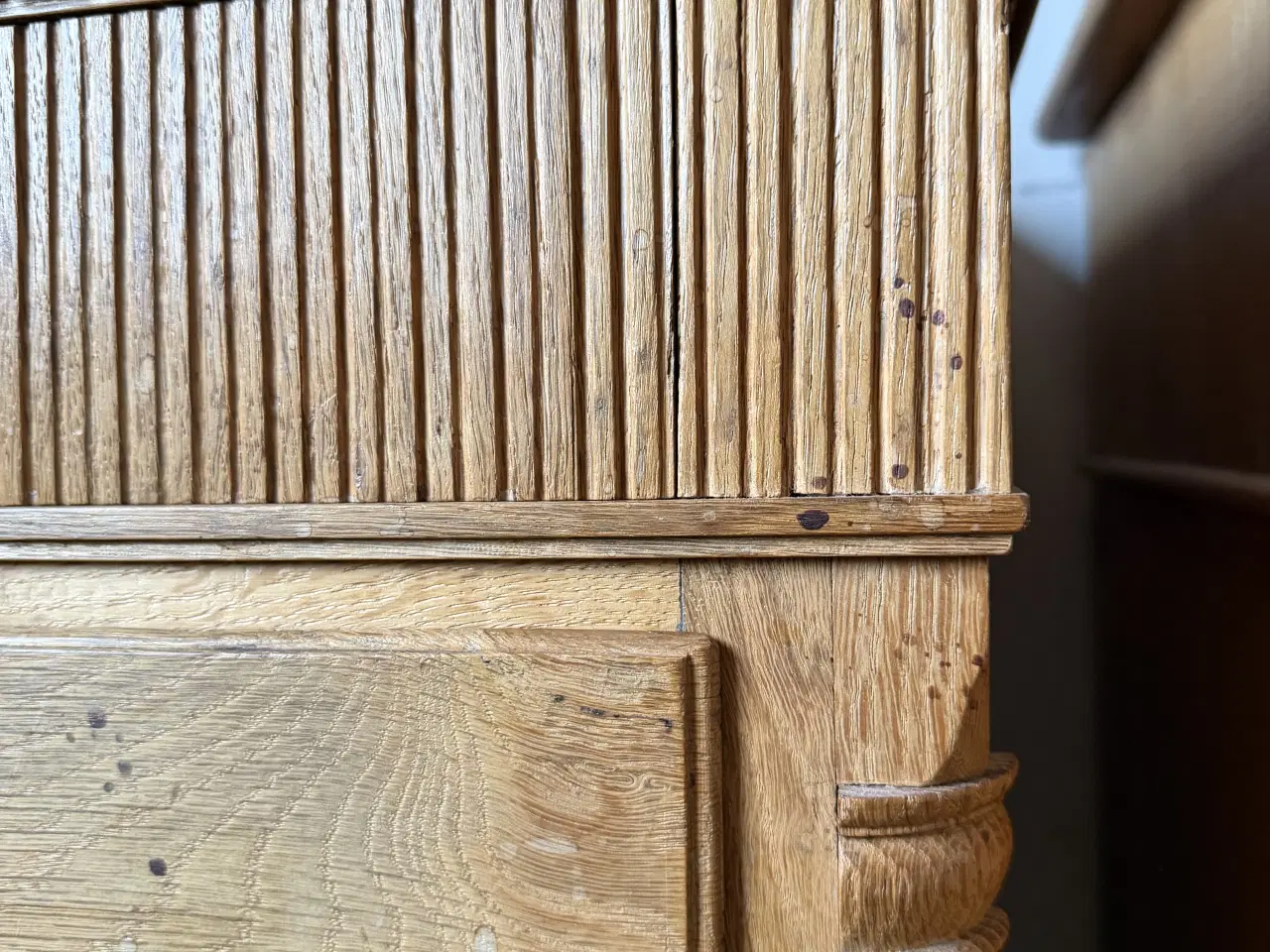 Billede 5 - Kommode i massiv ubehandlet eg 