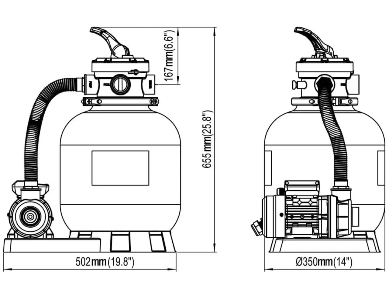 Billede 5 - Sandfilterpumpe 600 W 17000 l/t