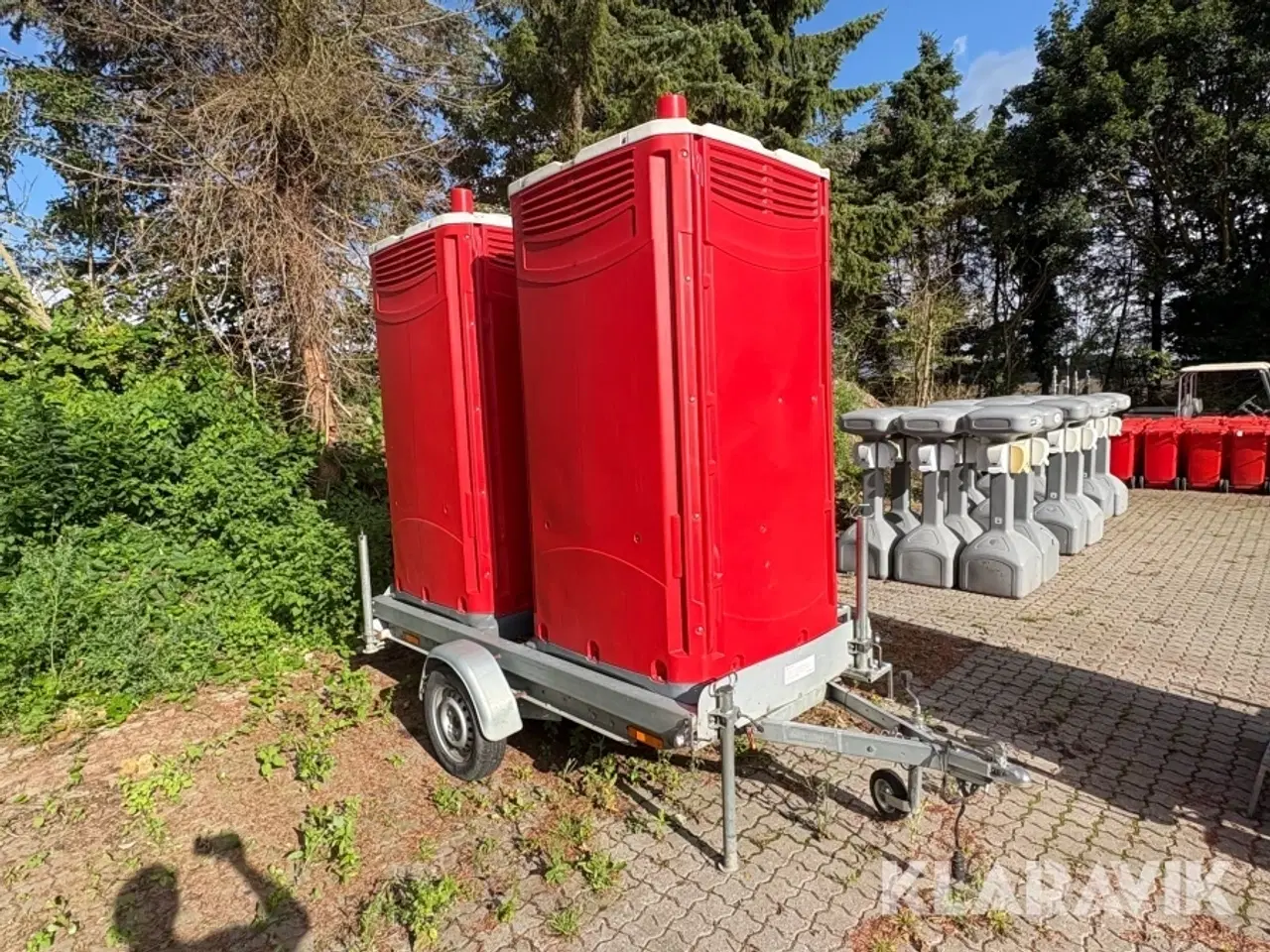 Billede 3 - Dobbelt toilet trailer Stema F 7515