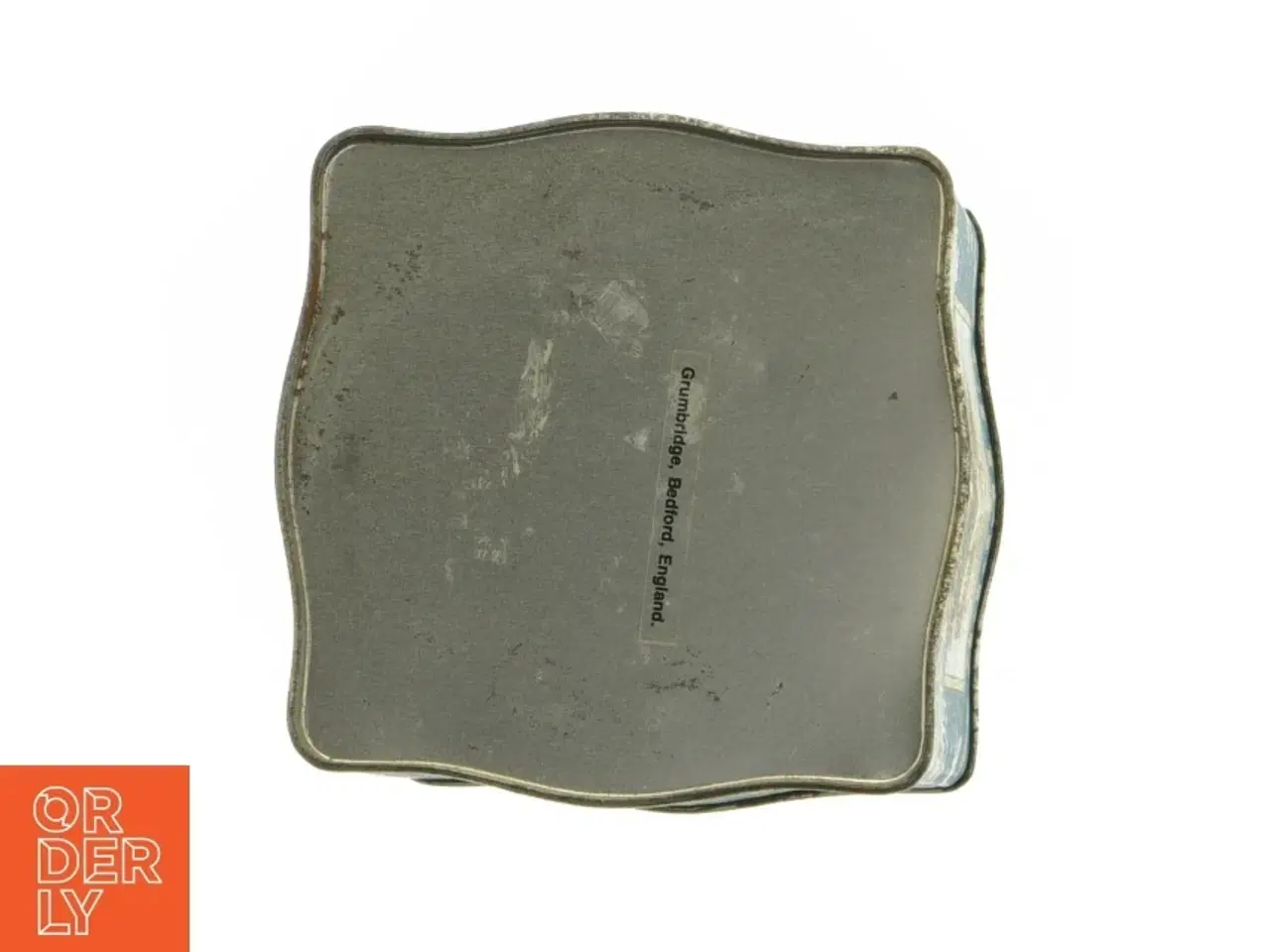 Billede 4 - Vintage te-dåse med skibsdekor (str. 14 x 10,5 cm)