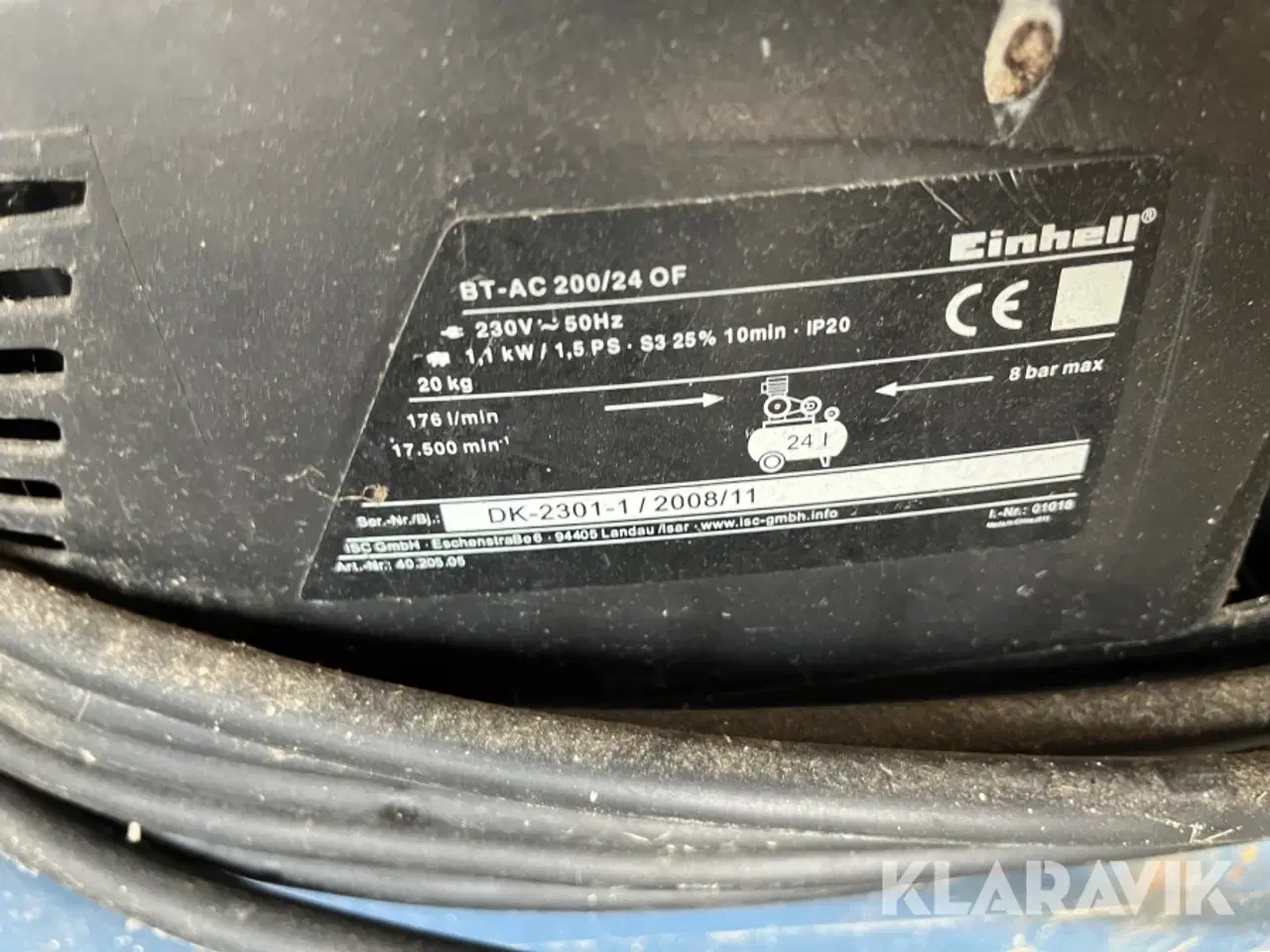 Billede 5 - Kompressor Einhell BT-AC 200/24