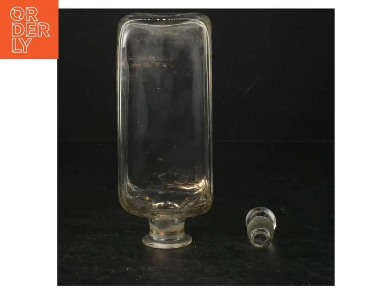 Billede 2 - Glas Karaffel med Dekorativ Mønster (str. 19 cm)