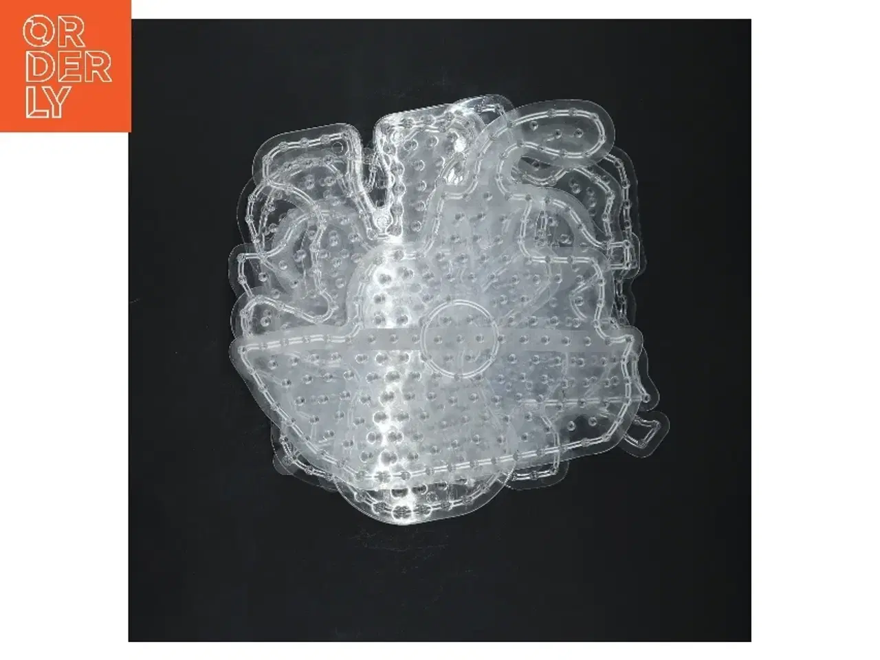 Billede 2 - Transparent perleplader fra Hama (str. 6 styk, ø ca. 20 cm)