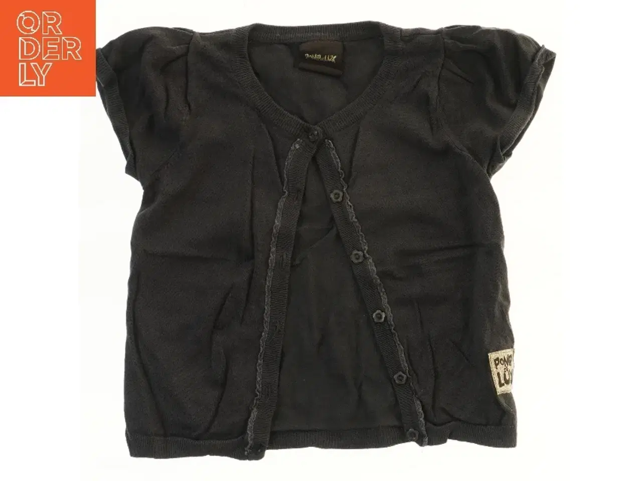 Billede 1 - Sort kortærmet cardigan fra Pomp de Lux (str. 110)